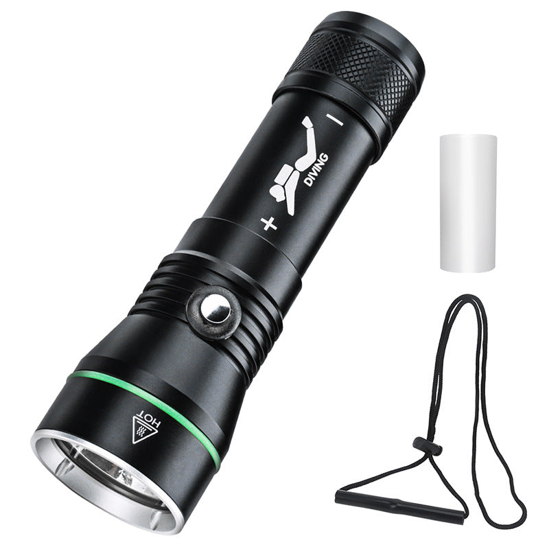 Deepline 2000 Dive Light — 2000 Lumen Rechargeable Underwater Torch (IPX8, 110m)